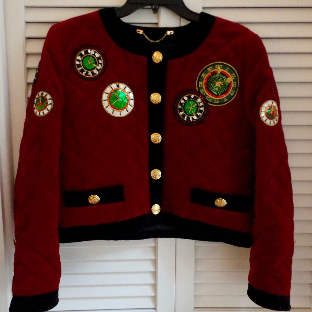 Vintage 80 ESCADA By Margaretha Ley Velvet Jacket